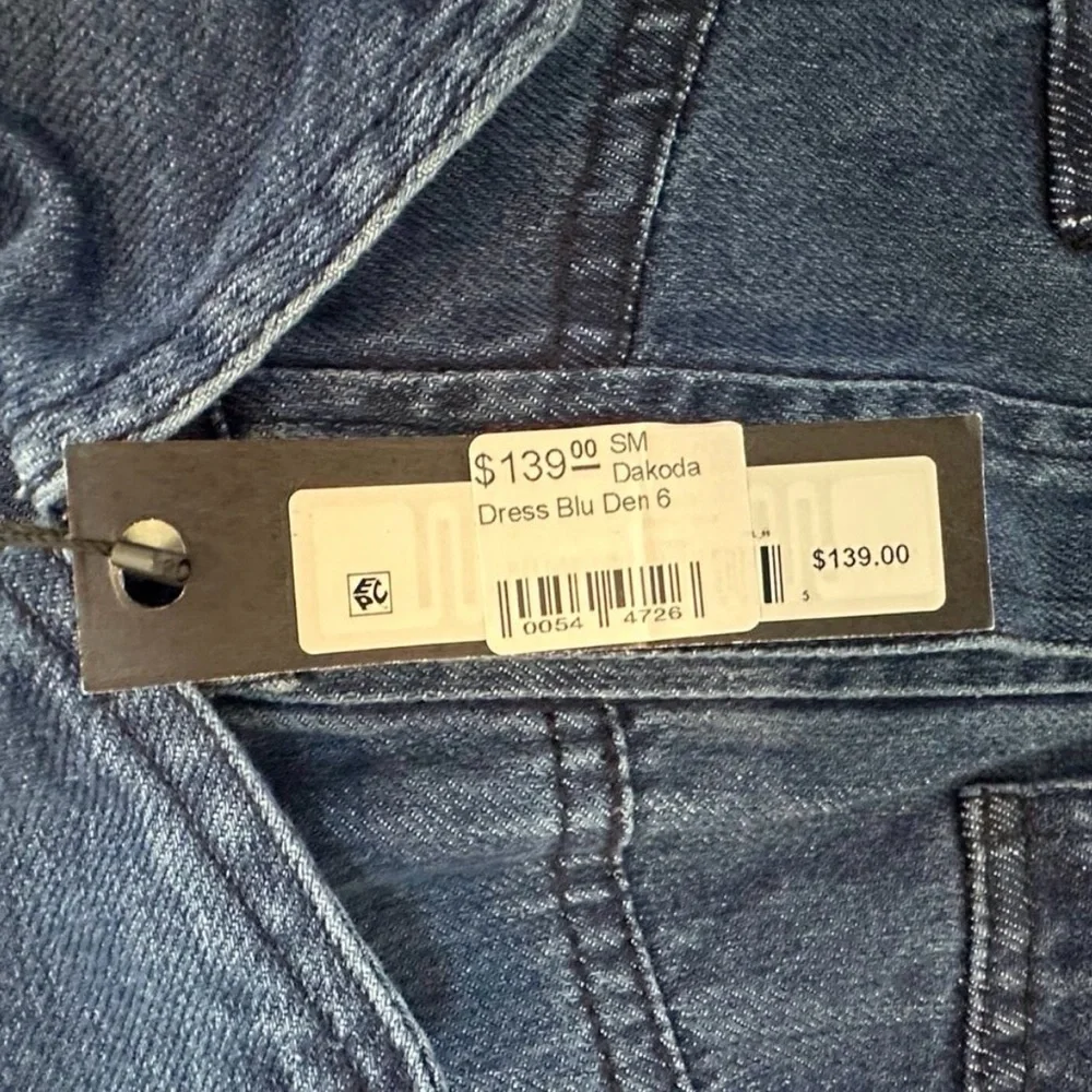 NWT Steve Madden "Dakoda" Denim Maxi Dress Pearl Snap – Size 6 - Picture 9 of 12